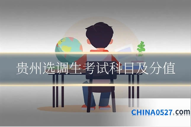 贵州选调生考试科目及分值