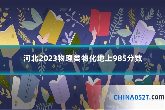 河北2023物理类物化地上985分数