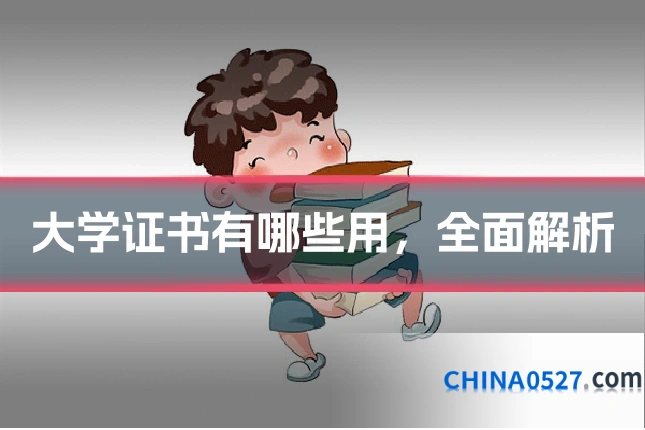 大学证书有哪些用,全面解析
