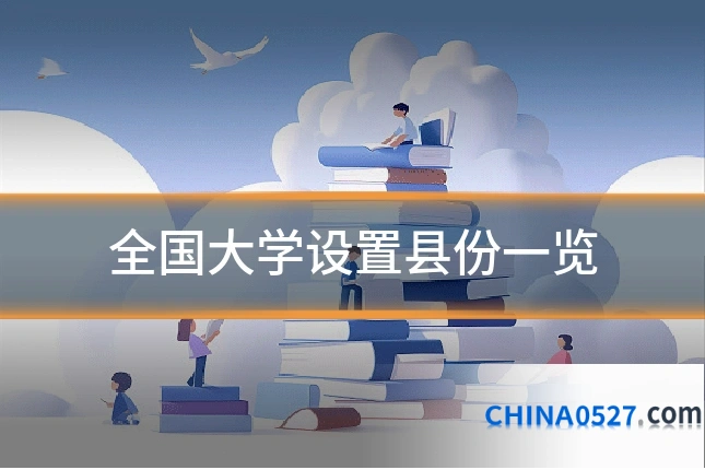 全国大学设置县份一览