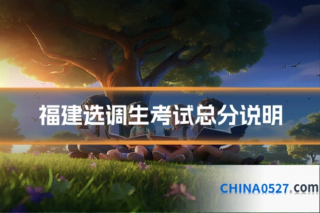 福建选调生考试总分说明