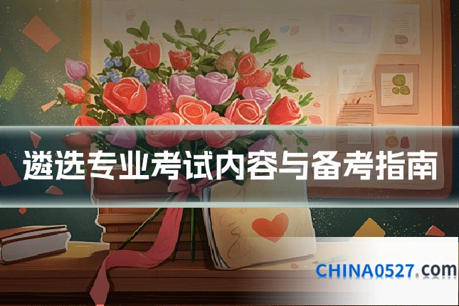 遴选专业考试内容与备考指南