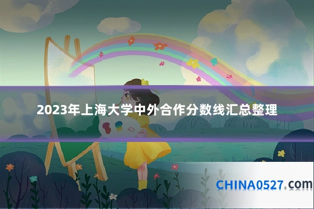 2023年上海大学中外合作分数线汇总整理