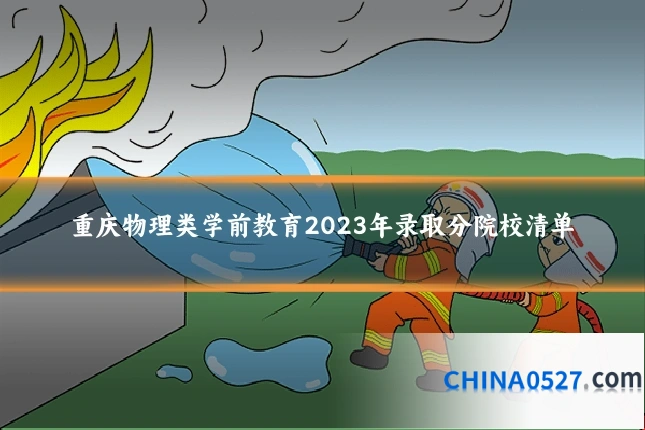 重庆物理类学前教育2023年录取分院校清单