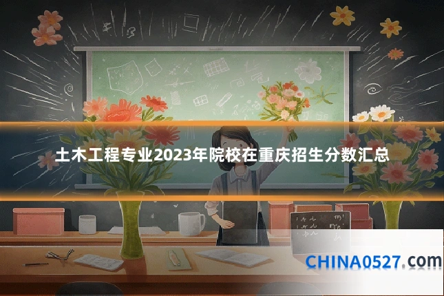 土木工程专业2023年院校在重庆招生分数汇总