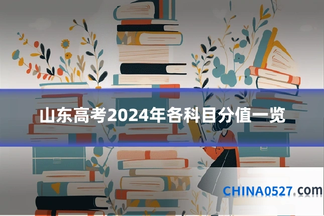 山东高考2024年各科目分值一览