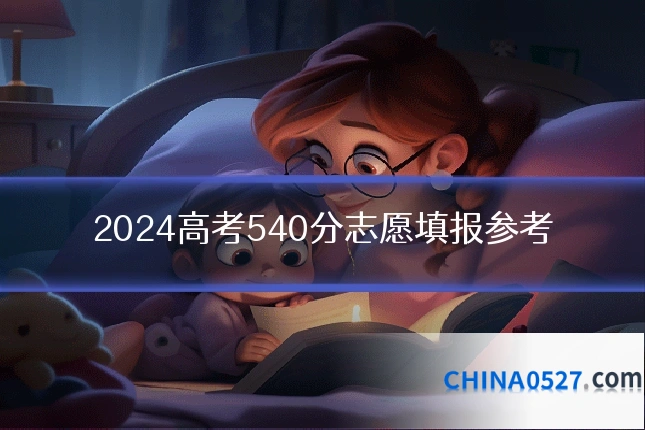2024高考540分志愿填报参考