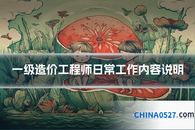 一级造价工程师日常工作内容说明