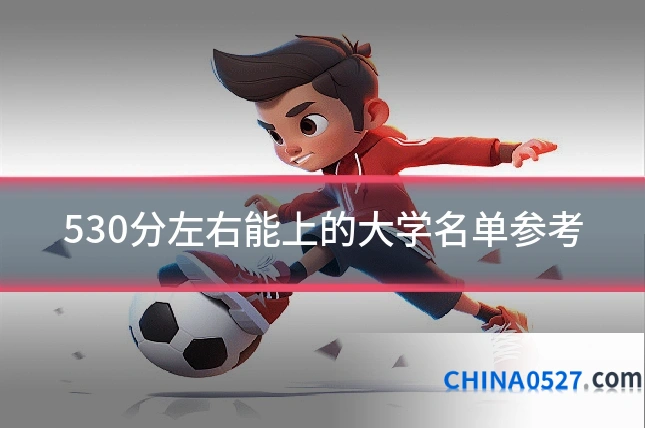 530分左右能上的大学名单参考