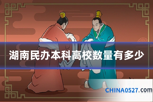 湖南民办本科高校数量有多少