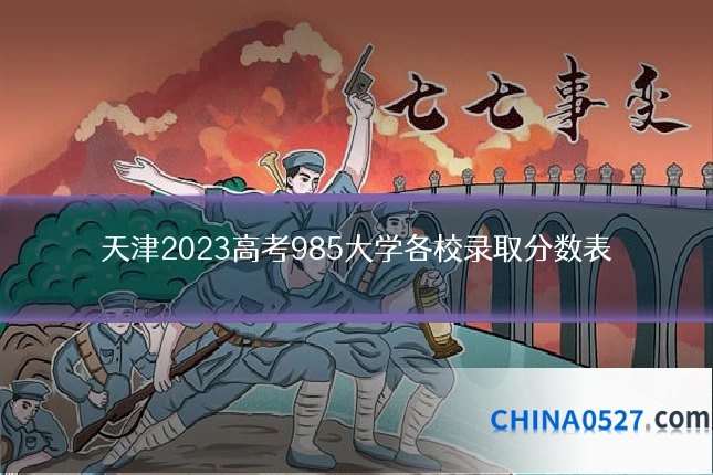 天津2023高考985大学各校录取分数表