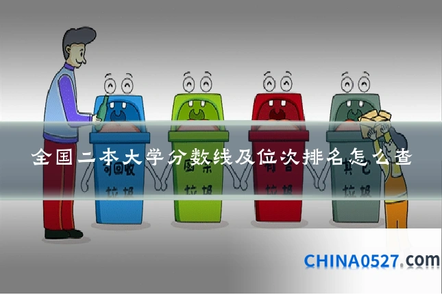 全国二本大学分数线及位次排名怎么查