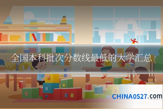 全国本科批次分数线最低的大学汇总