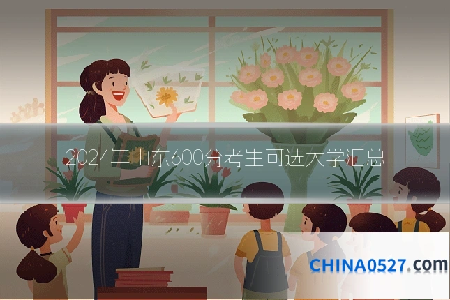 2024年山东600分考生可选大学汇总