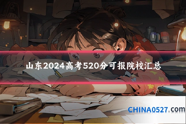 山东2024高考520分可报院校汇总