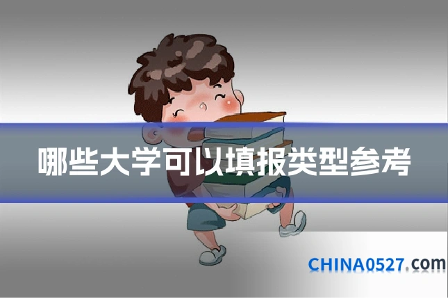 哪些大学可以填报类型参考