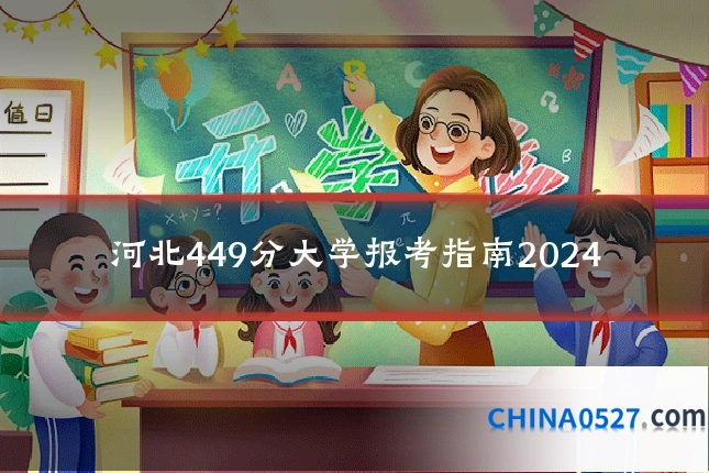 河北449分大学报考指南2024