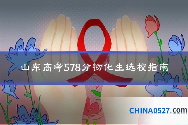 山东高考578分物化生选校指南