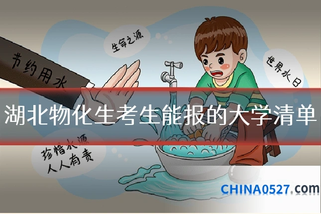 湖北物化生考生能报的大学清单