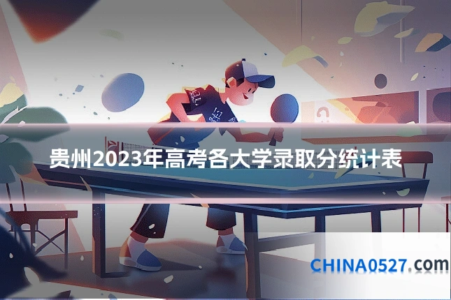 贵州2023年高考各大学录取分统计表