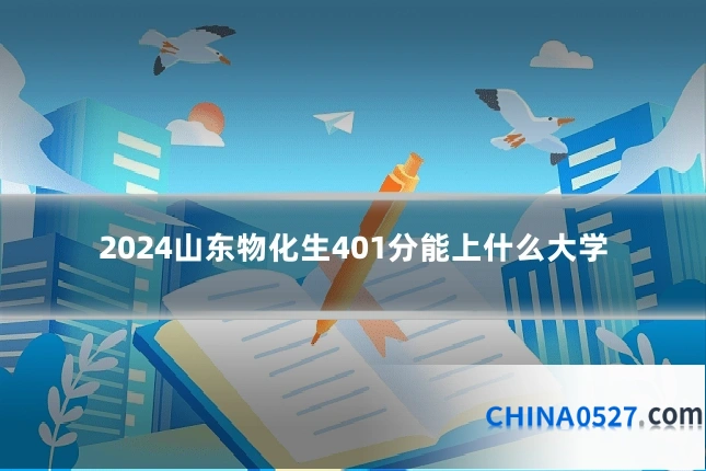 2024山东物化生401分能上什么大学