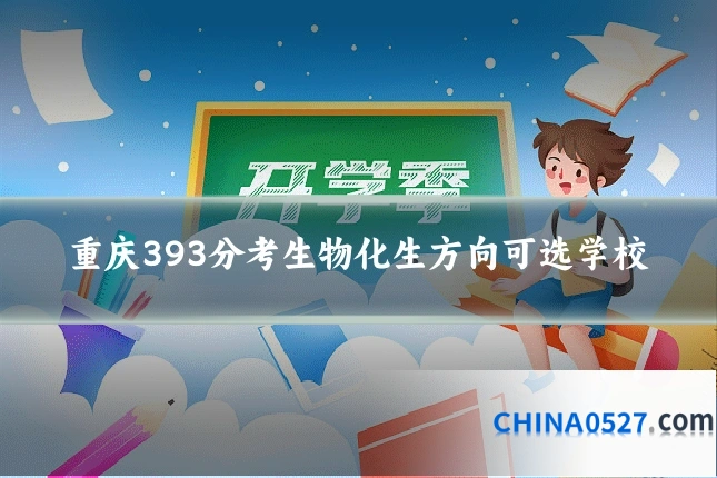 重庆393分考生物化生方向可选学校