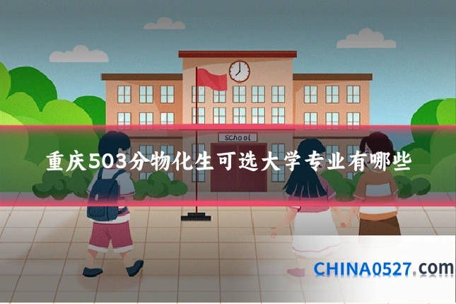 重庆503分物化生可选大学专业有哪些