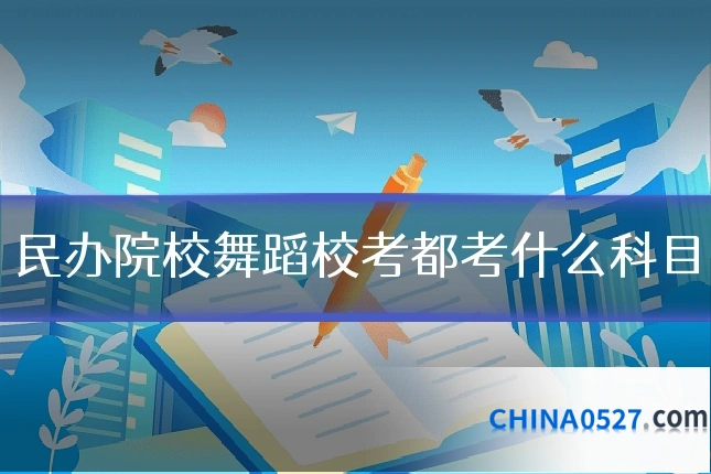 民办院校舞蹈校考都考什么科目
