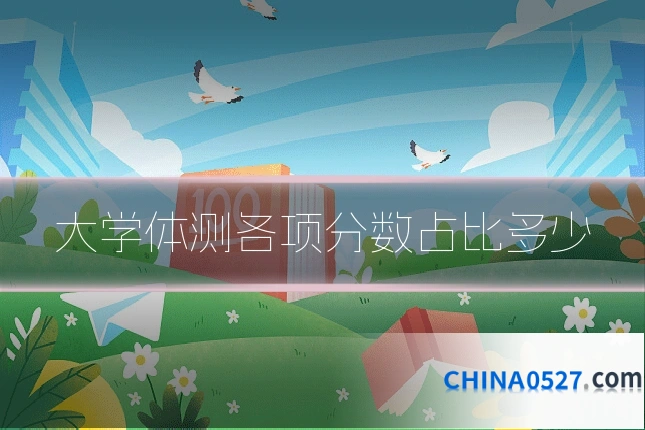 大学体测各项分数占比多少
