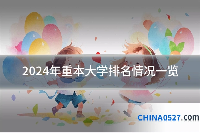 2024年重本大学排名情况一览
