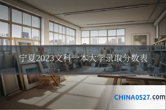 宁夏2023文科一本大学录取分数表