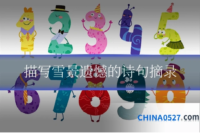 描写雪景遗憾的诗句摘录