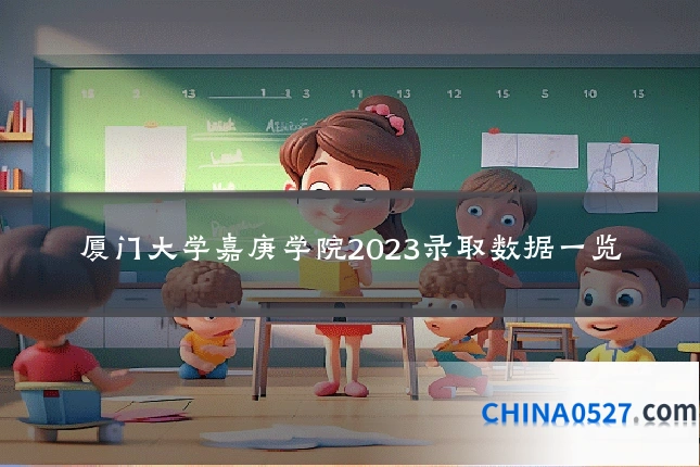 厦门大学嘉庚学院2023录取数据一览