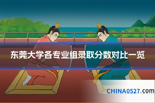 东莞大学各专业组录取分数对比一览