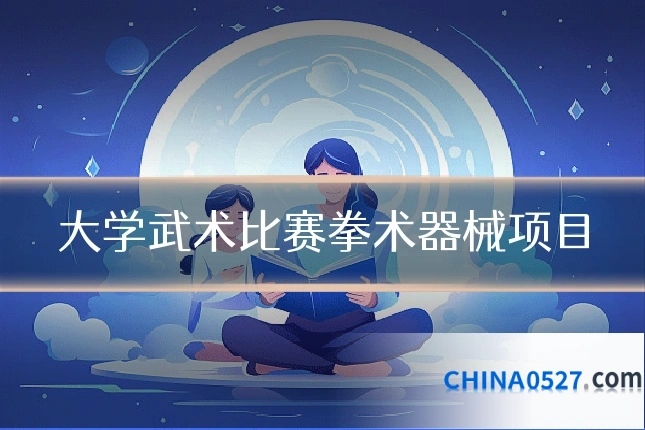 大学武术比赛拳术器械项目