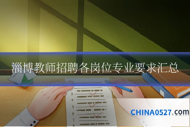 淄博教师招聘各岗位专业要求汇总