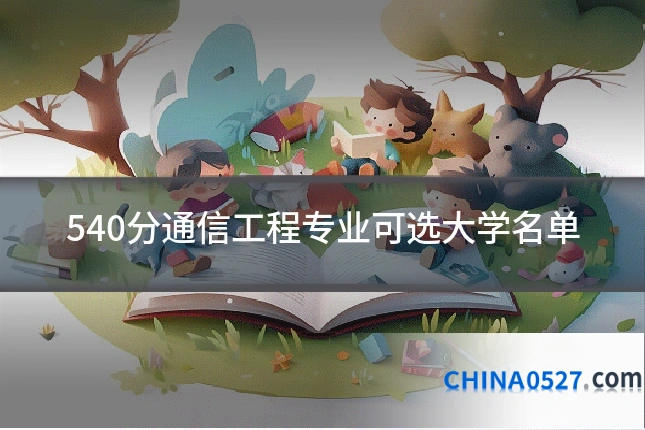 540分通信工程专业可选大学名单