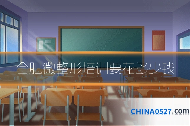 合肥微整形培训要花多少钱