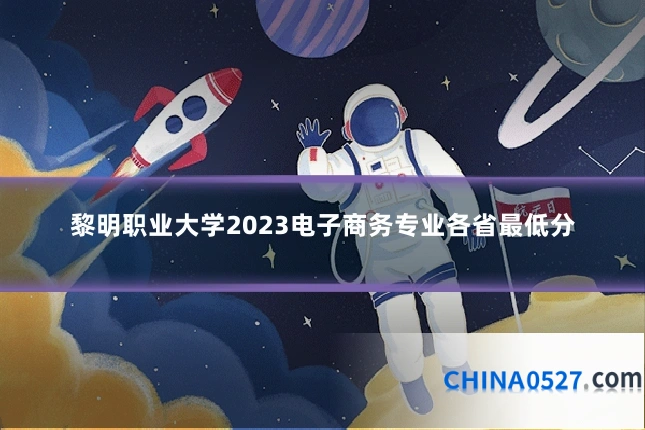 黎明职业大学2023电子商务专业各省最低分