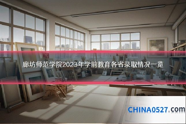 廊坊师范学院2023年学前教育各省录取情况一览