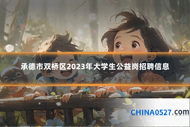 承德市双桥区2023年大学生公益岗招聘信息