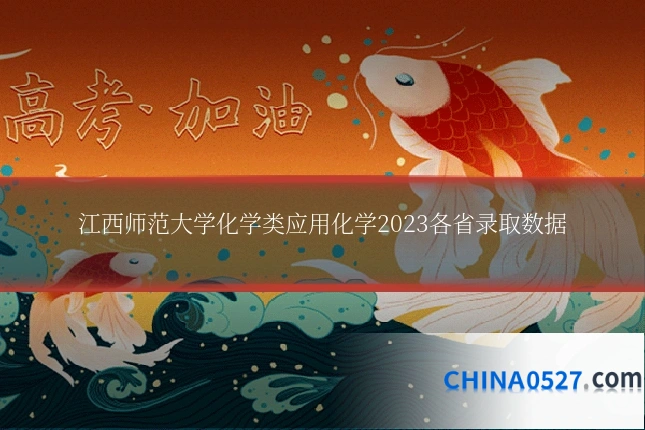 江西师范大学化学类应用化学2023各省录取数据