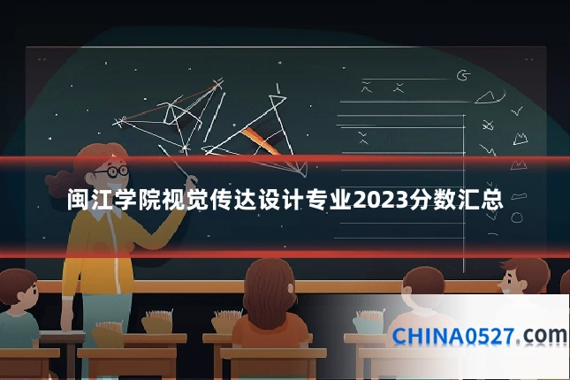 闽江学院视觉传达设计专业2023分数汇总