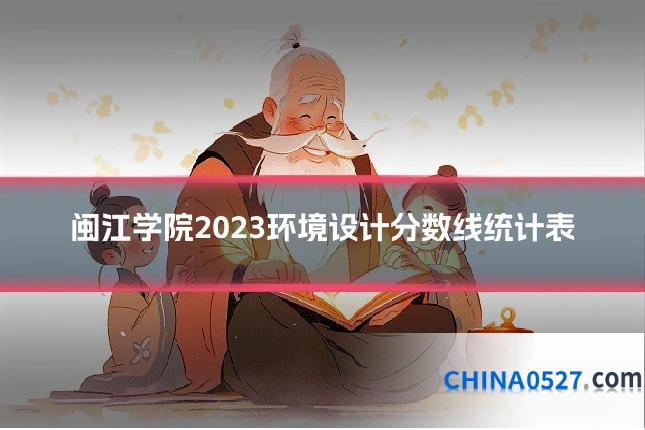 闽江学院2023环境设计分数线统计表