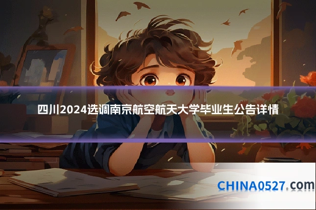 四川2024选调南京航空航天大学毕业生公告详情