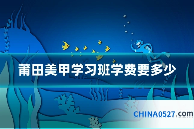 莆田美甲学习班学费要多少