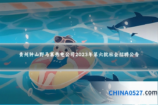 贵州钟山野马寨热电公司2023年第六批社会招聘公告