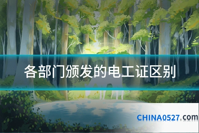 各部门颁发的电工证区别