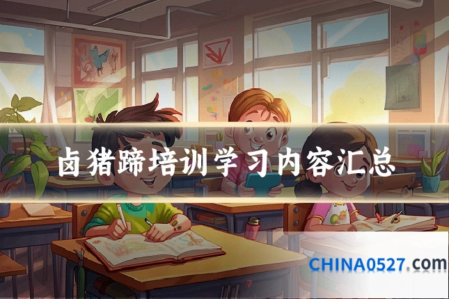 卤猪蹄培训学习内容汇总