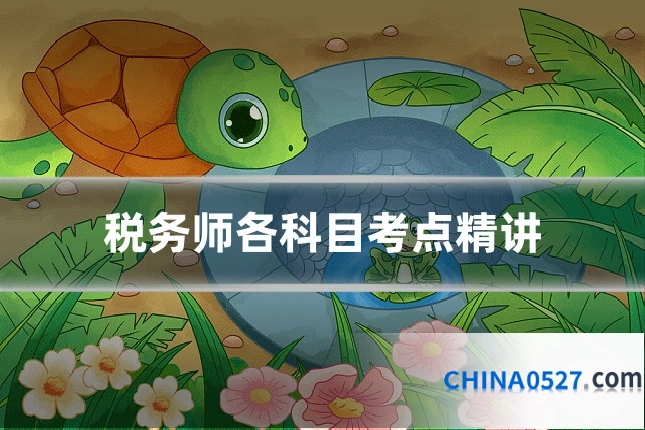 税务师各科目考点精讲
